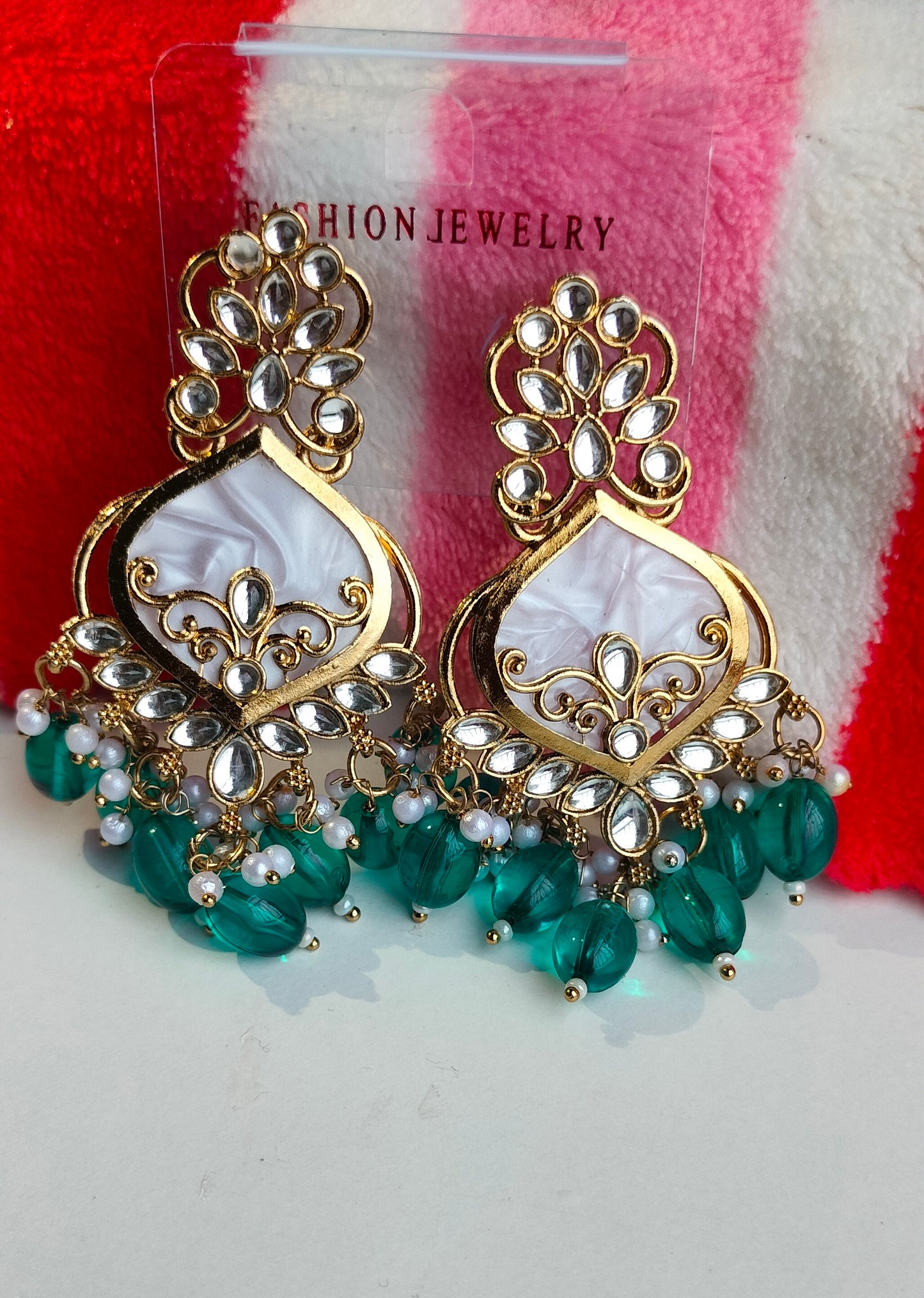 Elegant Cyan Blue Colored Pearl Jhumki Earrings for Women & Girls – Traditional Oxidized Silver Ethnic Jewelry