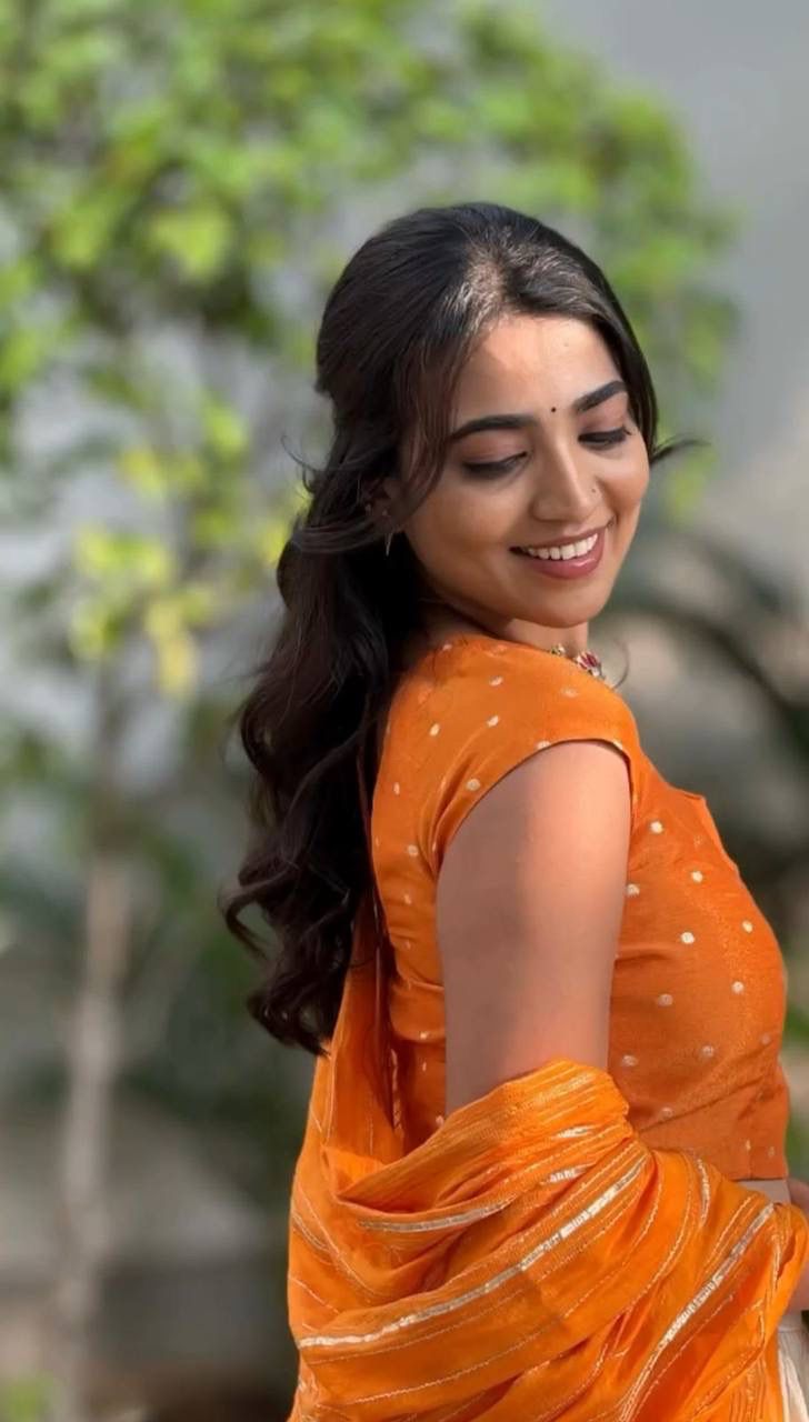 Latest Orange and White Colored Jacquard Silk Festive Lehenga Choli