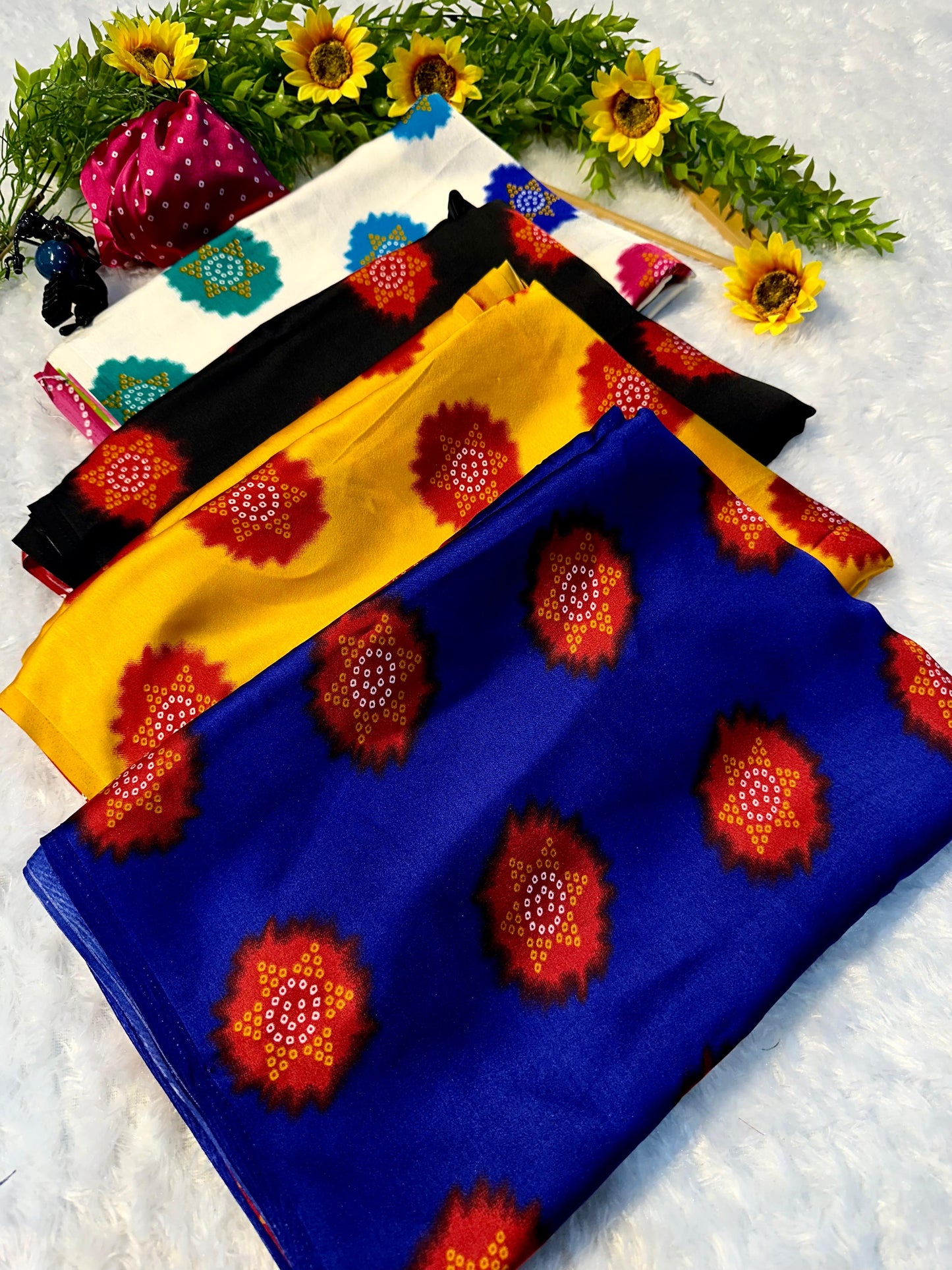 Premium Gajji Silk Royal Blue Colored Saree – Semi Gajji Heavy Weave with Blouse